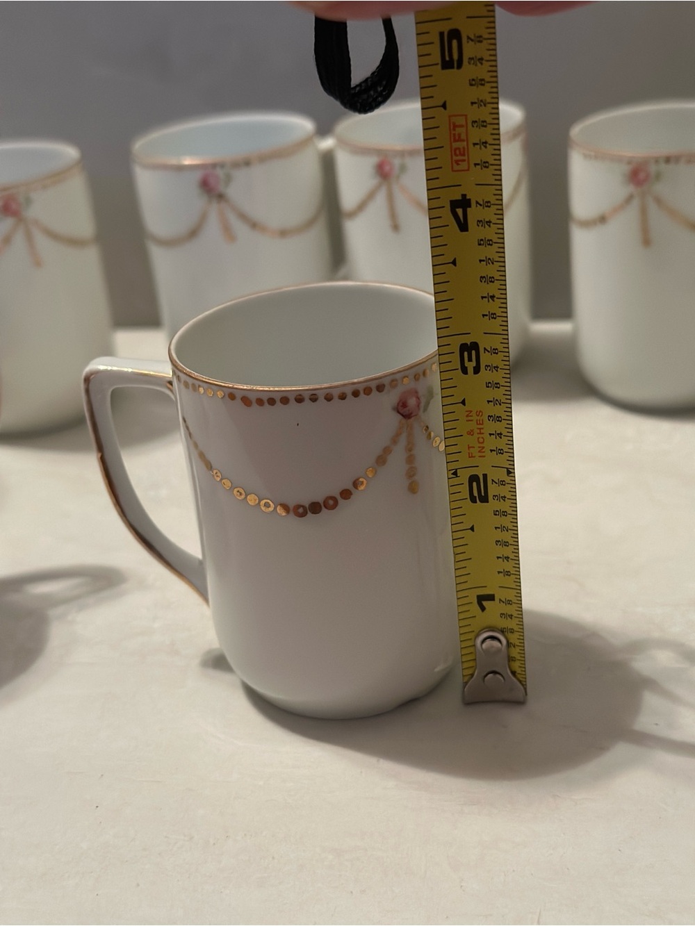 Vintage Victoria Austria #193 Demitasse Cups Set of 10 Porcelain - Picture 4 of 4